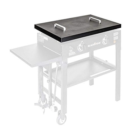 Pipers Pit 28 in. Griddle Hard Cover Grill Accessory, Black PI2473624